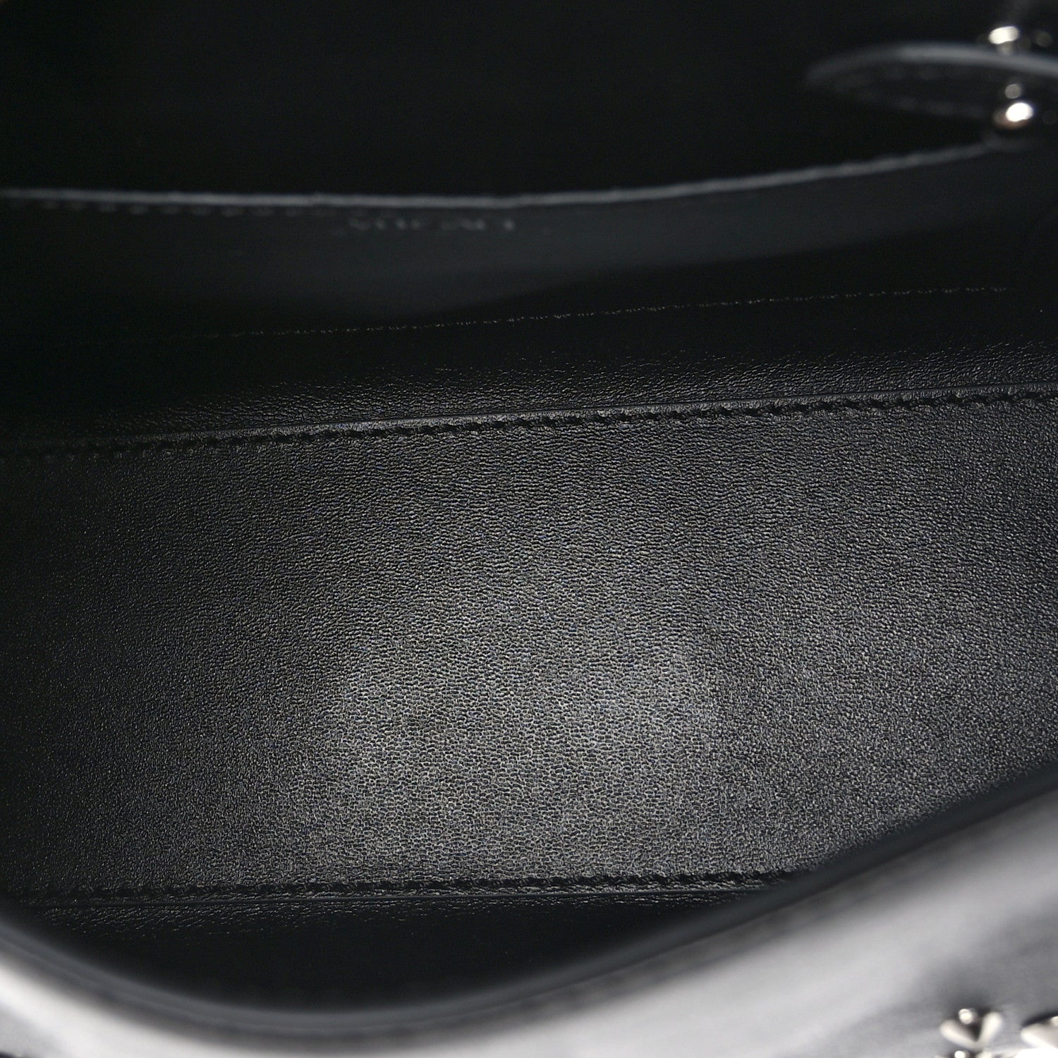 Versace Grained Calfskin Spiked Small La Medusa Top Handle Bag Black 4 of 7