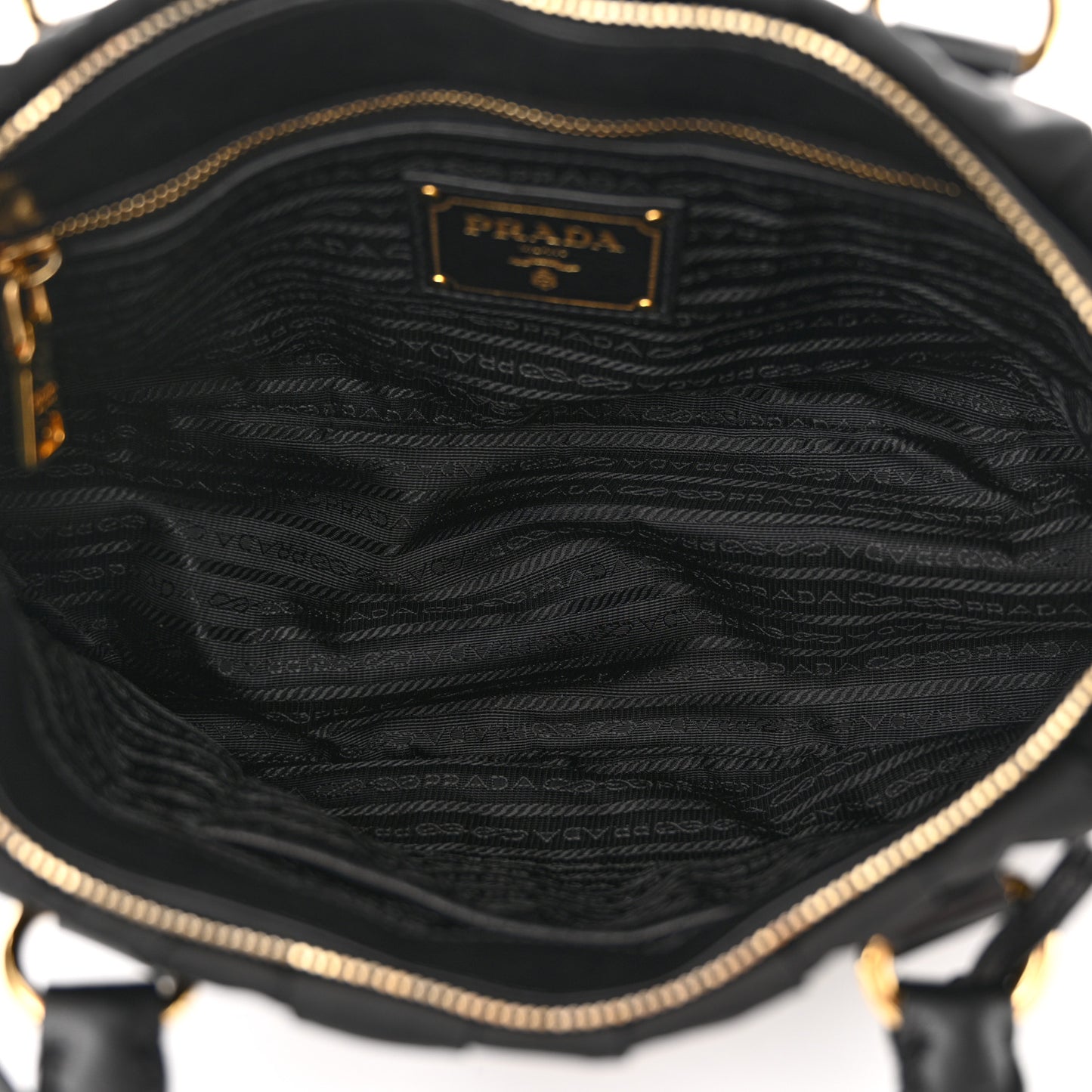 Tessuto Nylon Gaufre Tote Black