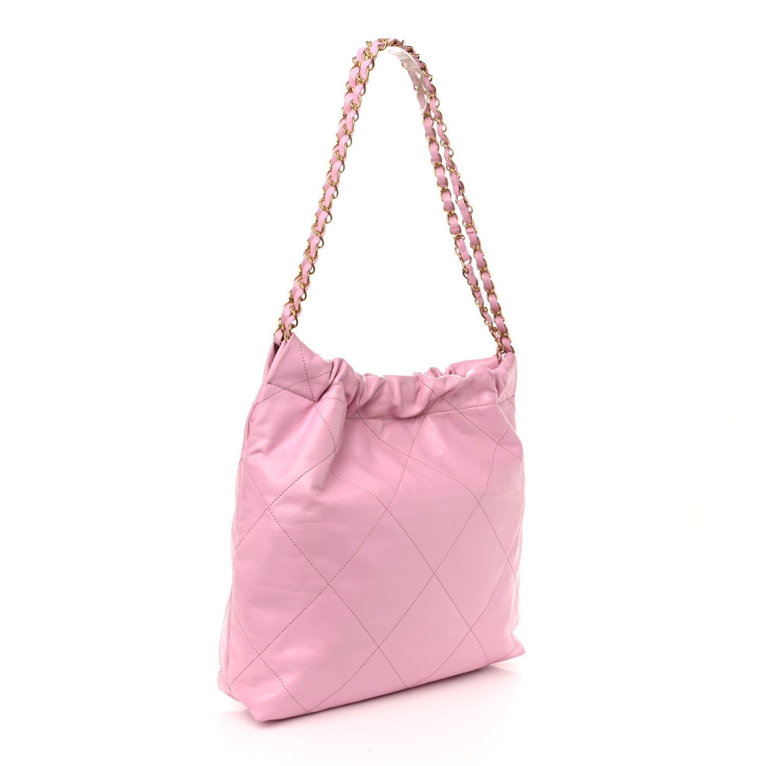 Chanel Shiny Calfskin Quilted Small Chanel 22 Lilac 4 of 11