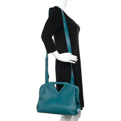 Bottega Veneta Calfskin Medium The Point Triangle Bag Mallard 2 of 11