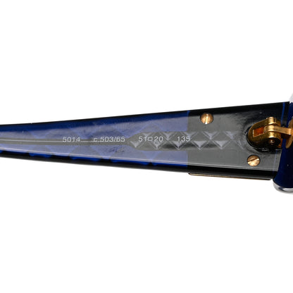 Chanel Acetate Quilted CC Sunglasses 5014 Blue 6 of 8