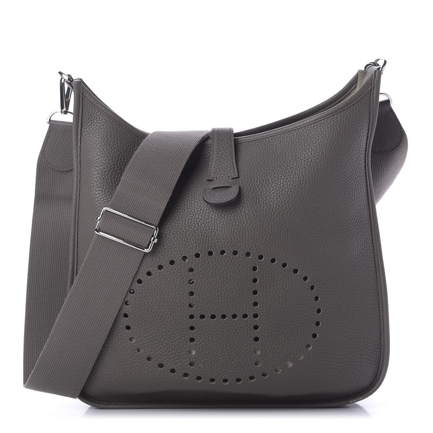 Hermes Taurillon Clemence Evelyne III GM Etain 1 of 8