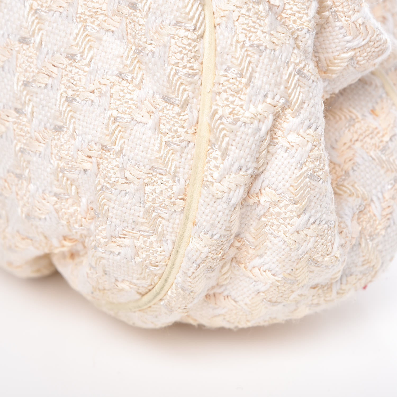 Chanel Tweed Boucle Knitting Bag Ivory 12 of 14