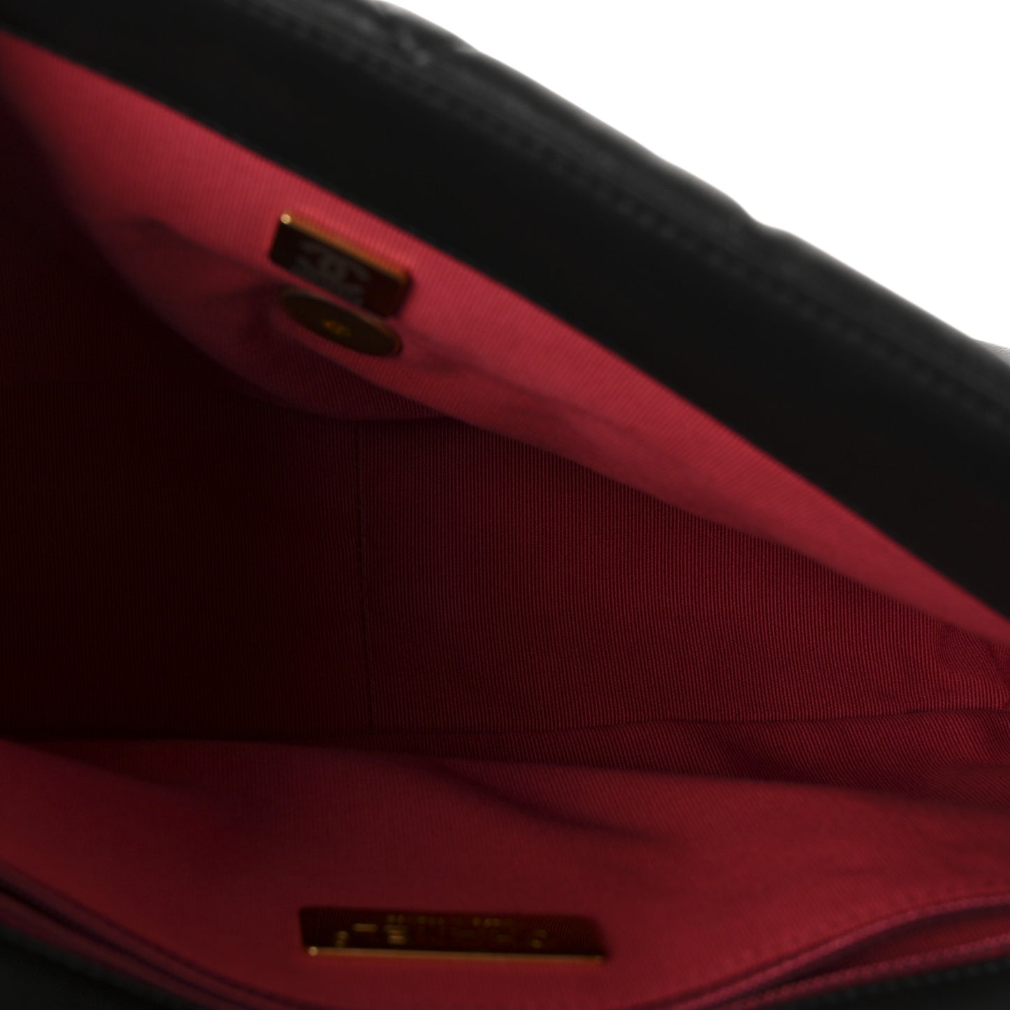 Lambskin Quilted Large Chanel 19 Flap Black