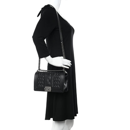 Chanel Lambskin Medium Celtic Boy Flap Black 2 of 15