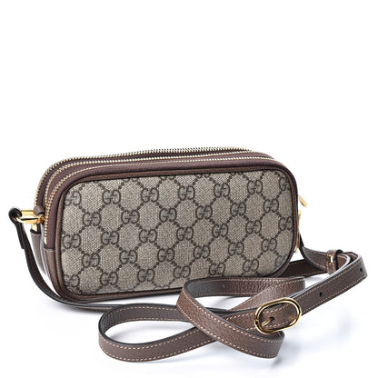 Gucci GG Supreme Monogram Web Mini Ophidia GG Bag Brown 2 of 8