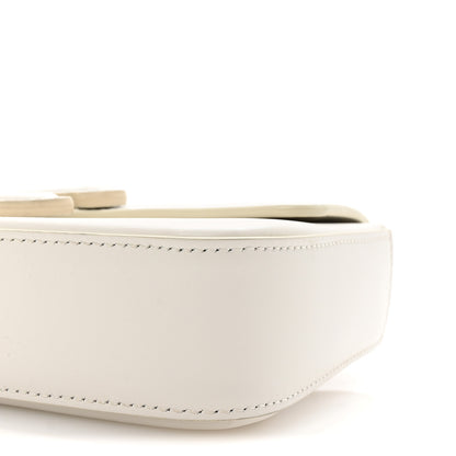 Celine Shiny Calfskin Cuir Triomphe Chain Shoulder Bag White 10 of 10