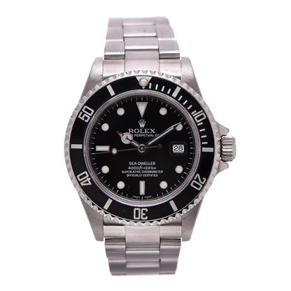 Rolex Stainless Steel 40mm Sea-Dweller Oyster Perpetual Watch Black 16600 1 of 6