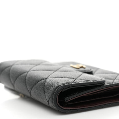 Chanel Caviar Quilted Compact Flap Wallet Black 13 of 14