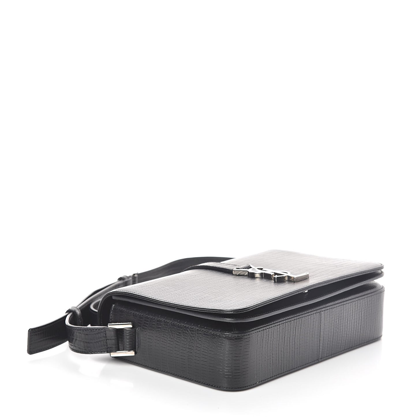 Lizard Calfskin Embossed Classic Medium Monogram Universite Bag Black