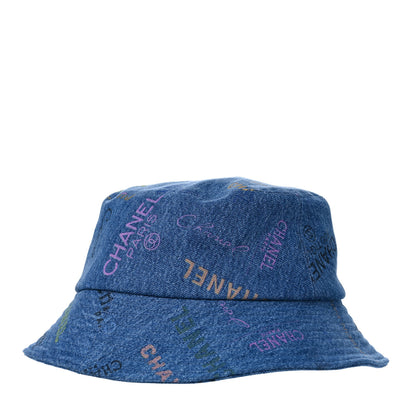 Chanel Denim Mood Cloche Bucket Hat M Blue 1 of 9