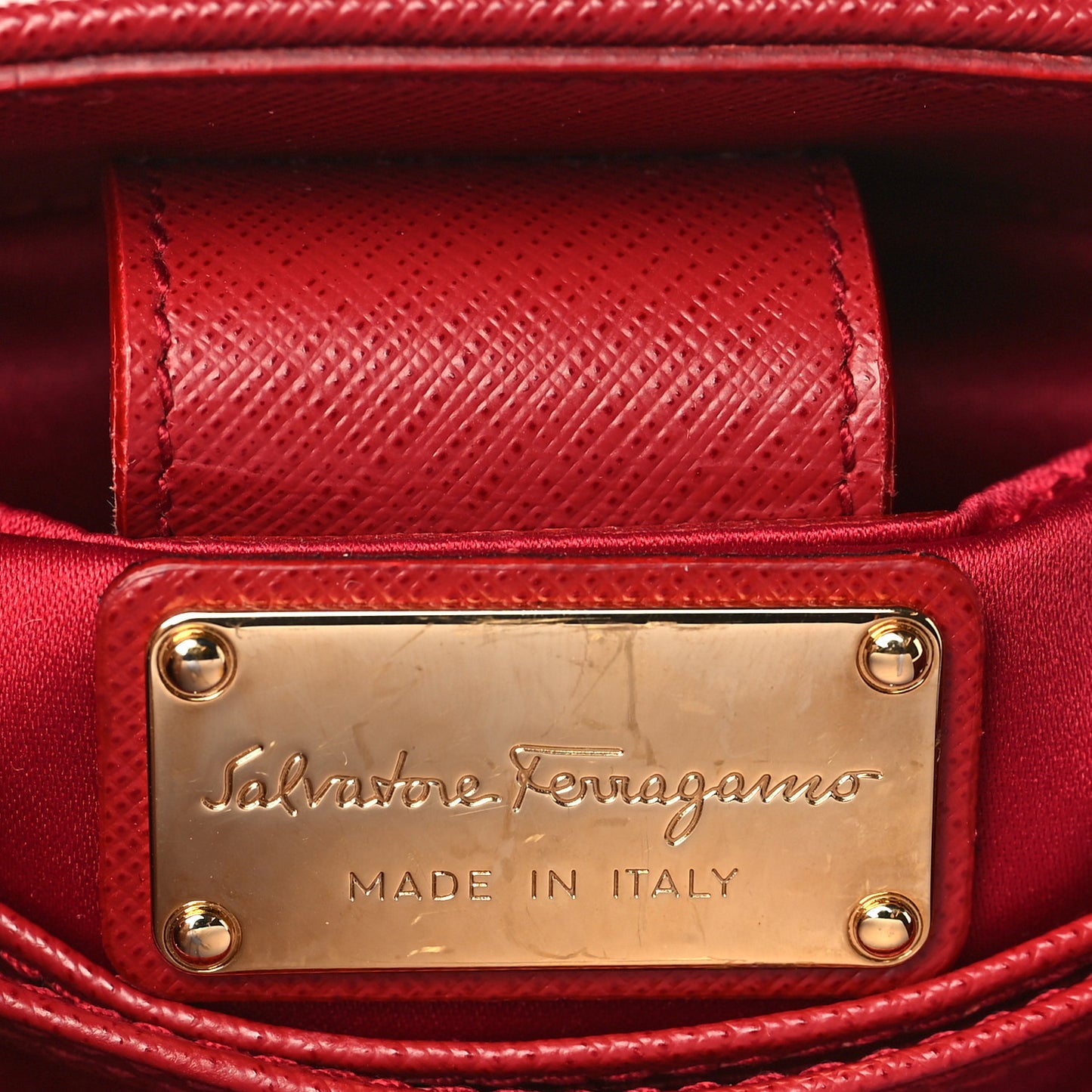 Printed Calfskin Mini Melike Shoulder Bag Rosso