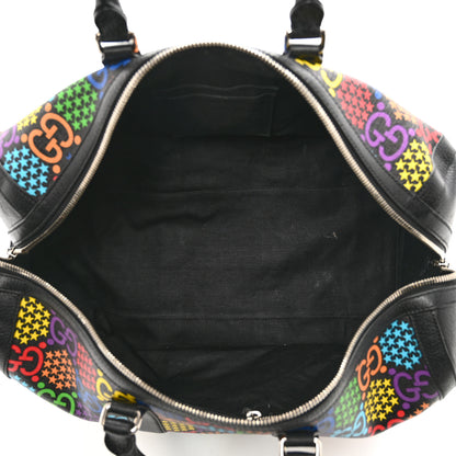 Gucci GG Supreme Monogram Psychedelic Duffle Bag Black Multicolor 5 of 11