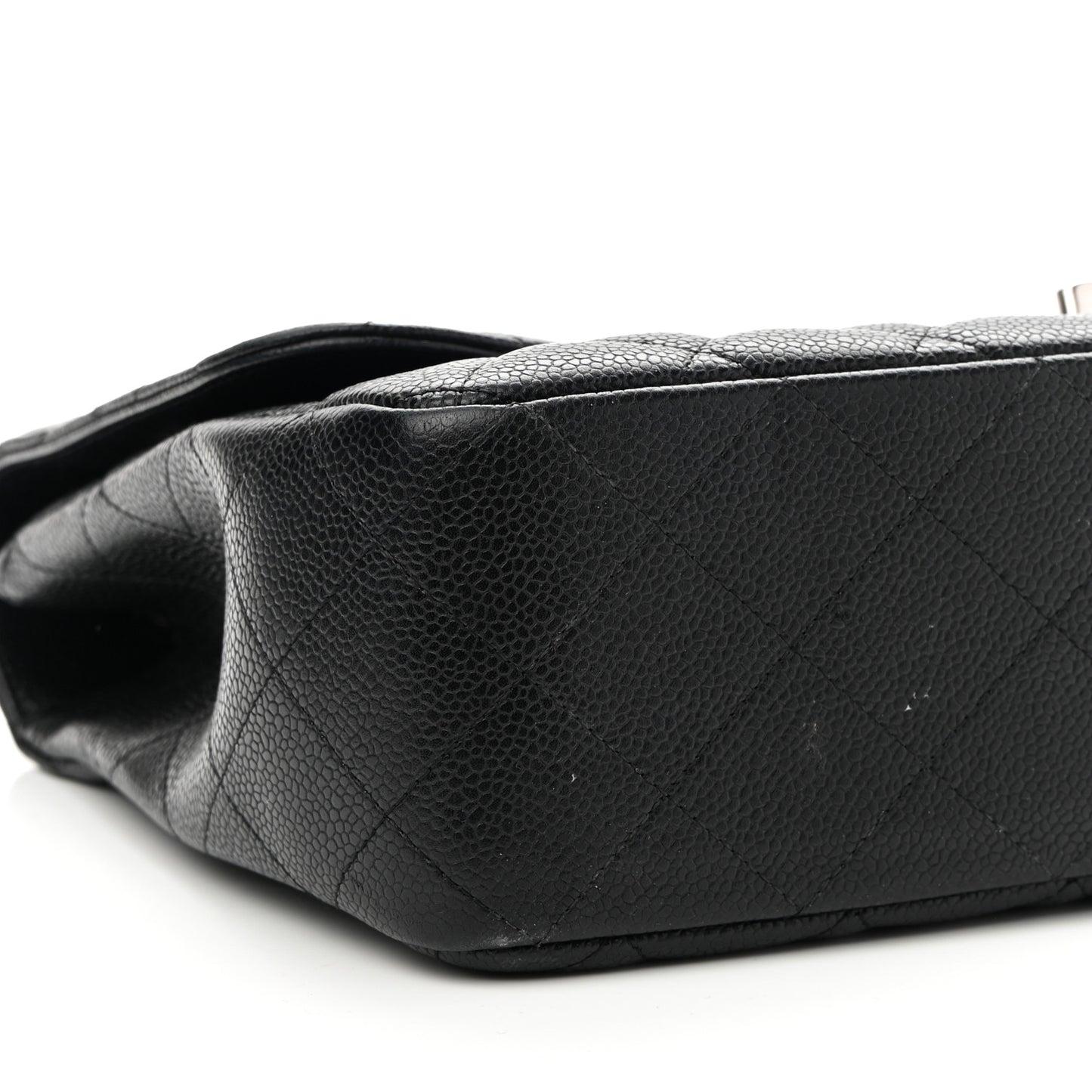 Caviar Quilted Jumbo Single Flap Black