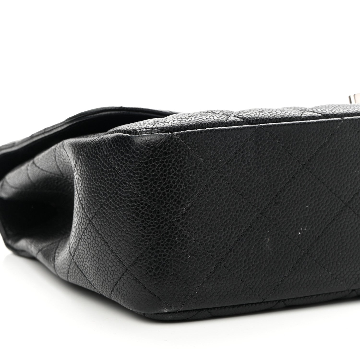 Chanel Caviar Quilted Jumbo Single Flap Black 8 of 9
