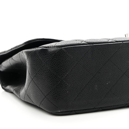 Chanel Caviar Quilted Jumbo Single Flap Black 8 of 9