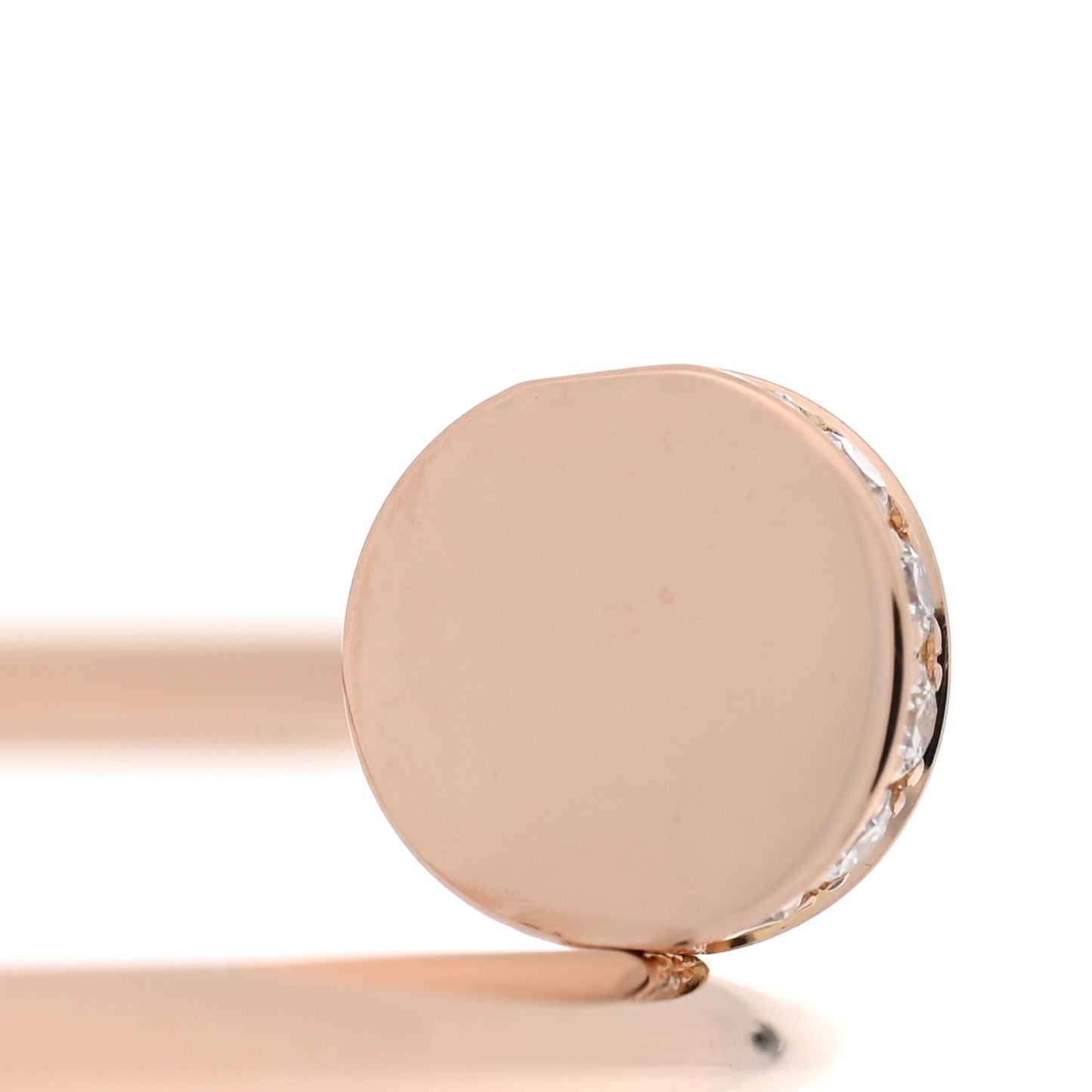 18K Pink Gold Diamond Small Juste Un Clou Bracelet 16