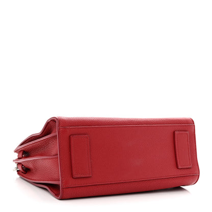 Saint Laurent Grained Calfskin Baby Sac De Jour Souple Red 4 of 13