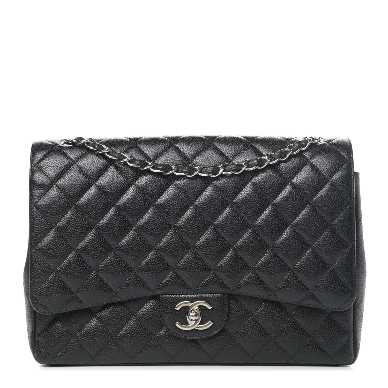 Chanel Caviar Quilted Maxi Double Flap Black 1 of 8