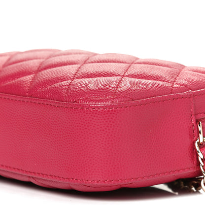 Chanel Caviar Quilted Camera Case Dark Pink 9 of 10
