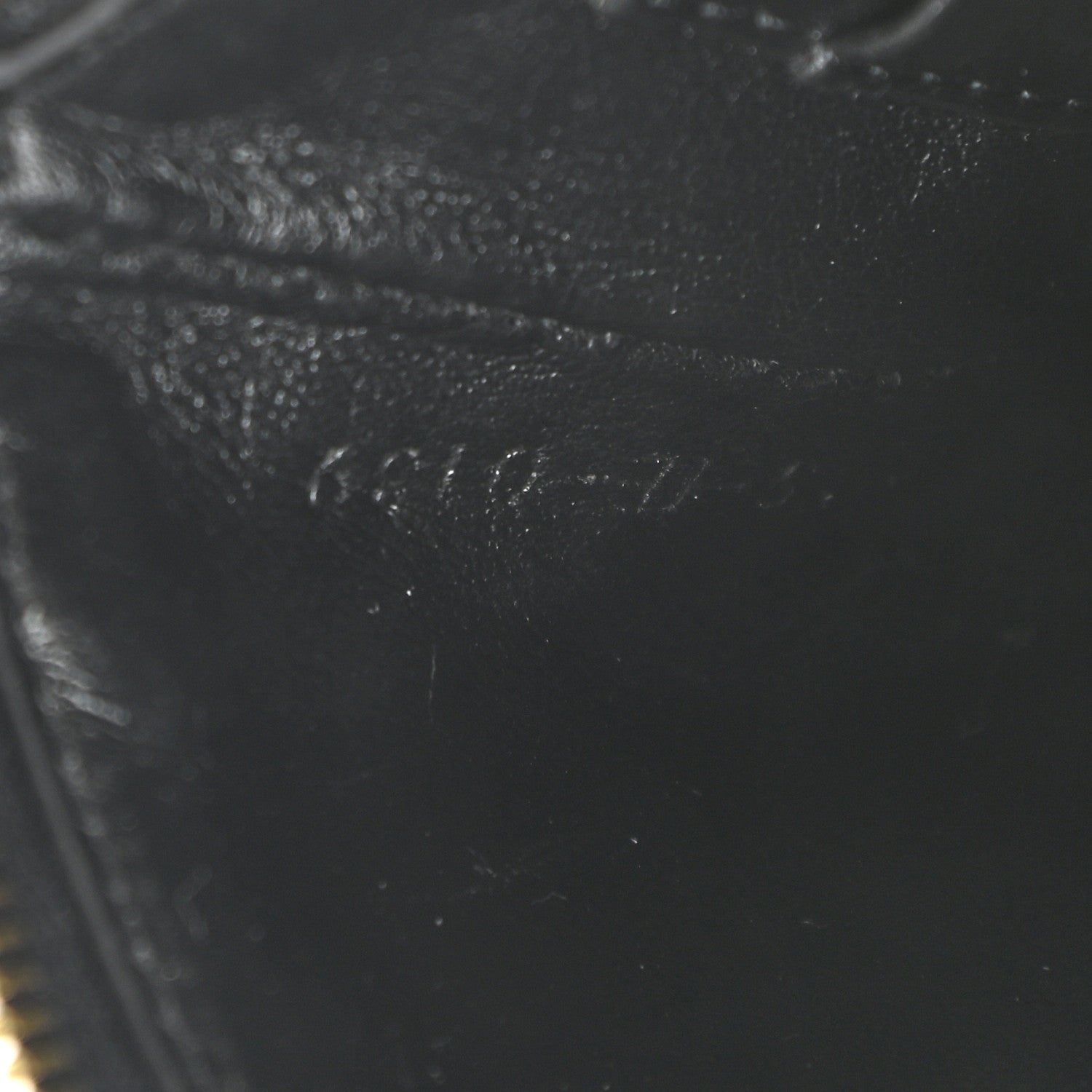 Celine Calfskin Quilted C Charm Coin Card Pouch Black 7 of 9