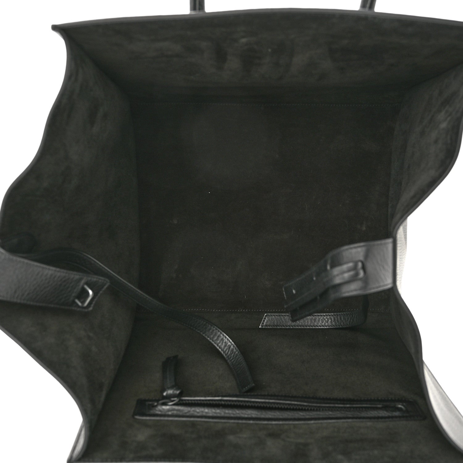 Celine Grained Calfskin Medium Phantom Luggage Black 5 of 10