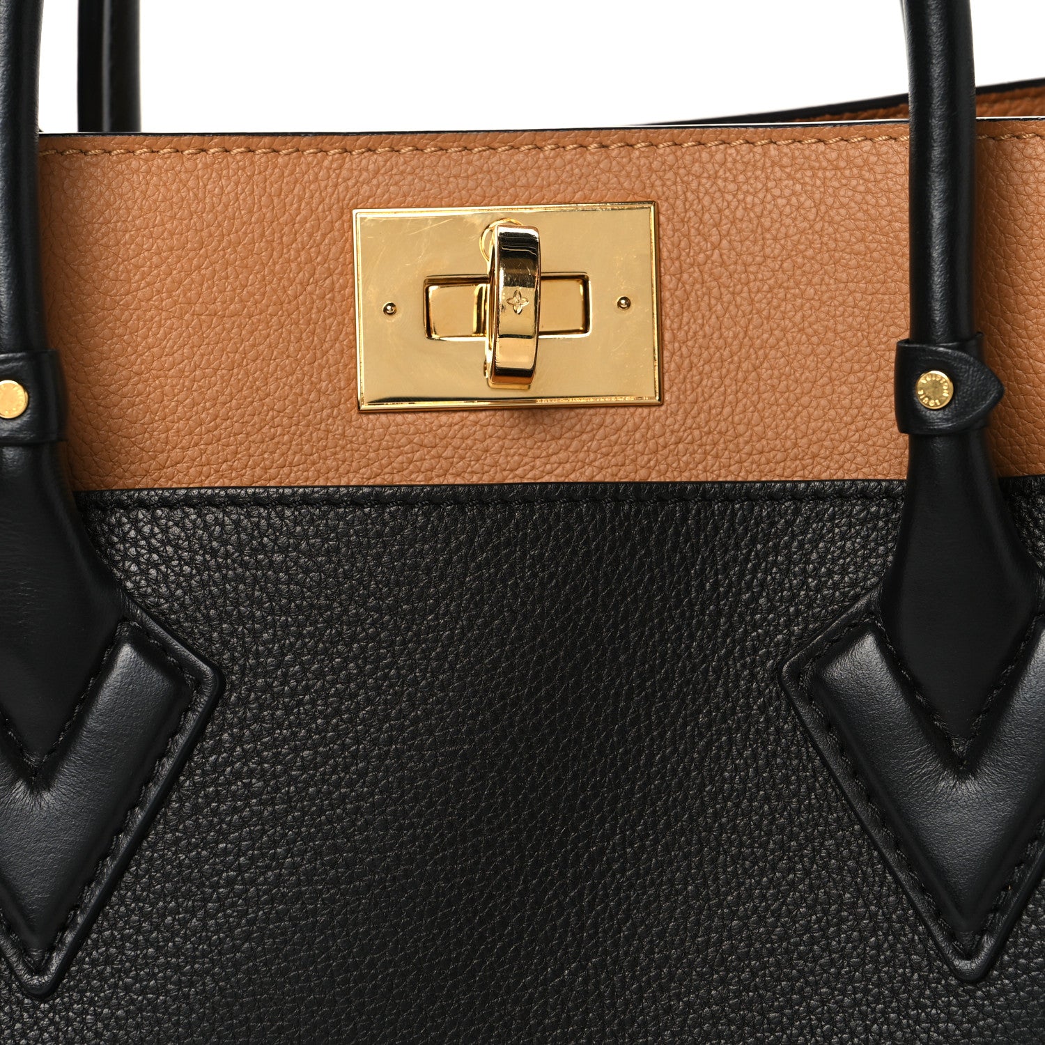 Louis Vuitton Calfskin Monogram On My Side Black 7 of 9