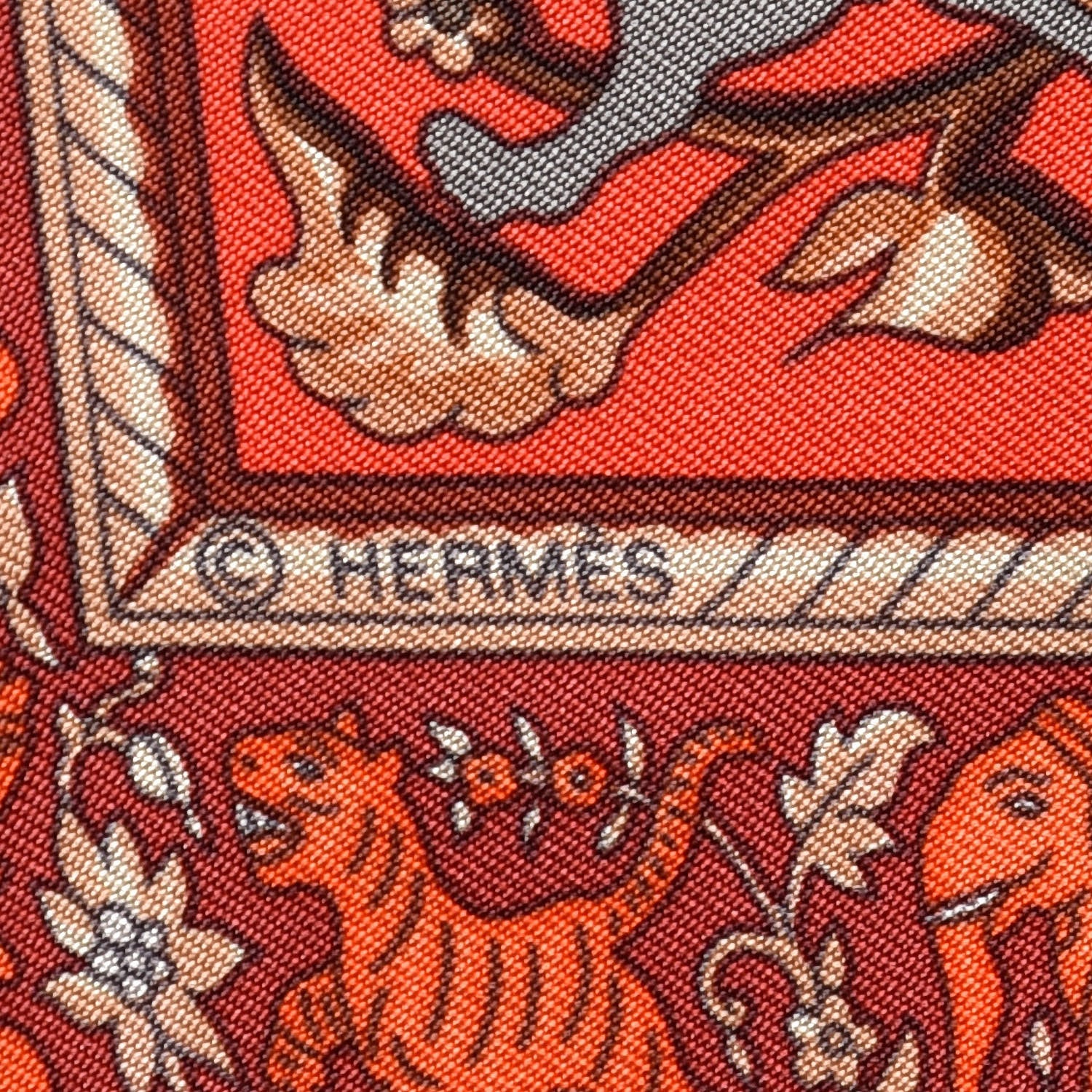 Hermes Silk Chasse En Inde Scarf 90 4 of 6