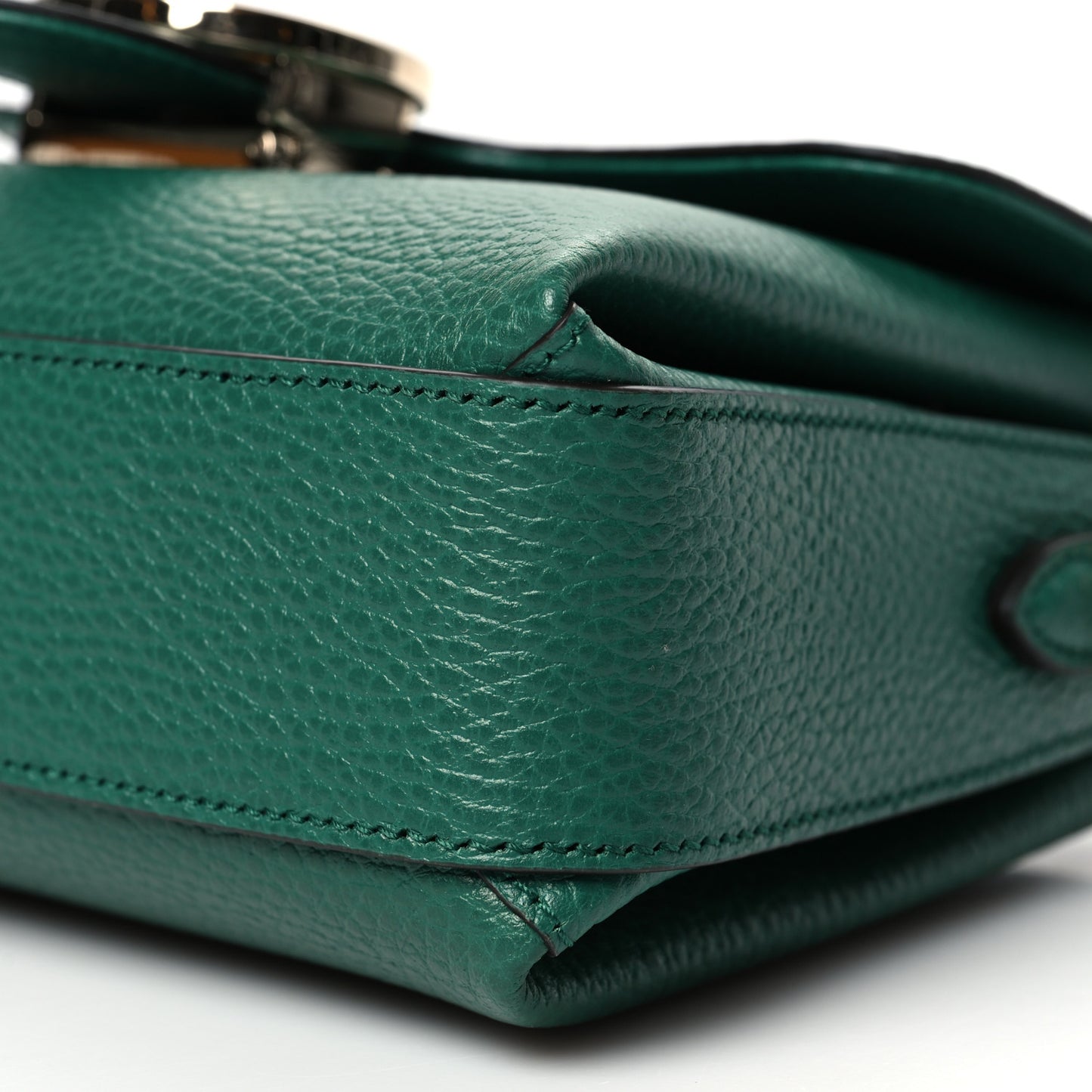 Dollar Calfskin Interlocking G Crossbody Bag Emerald