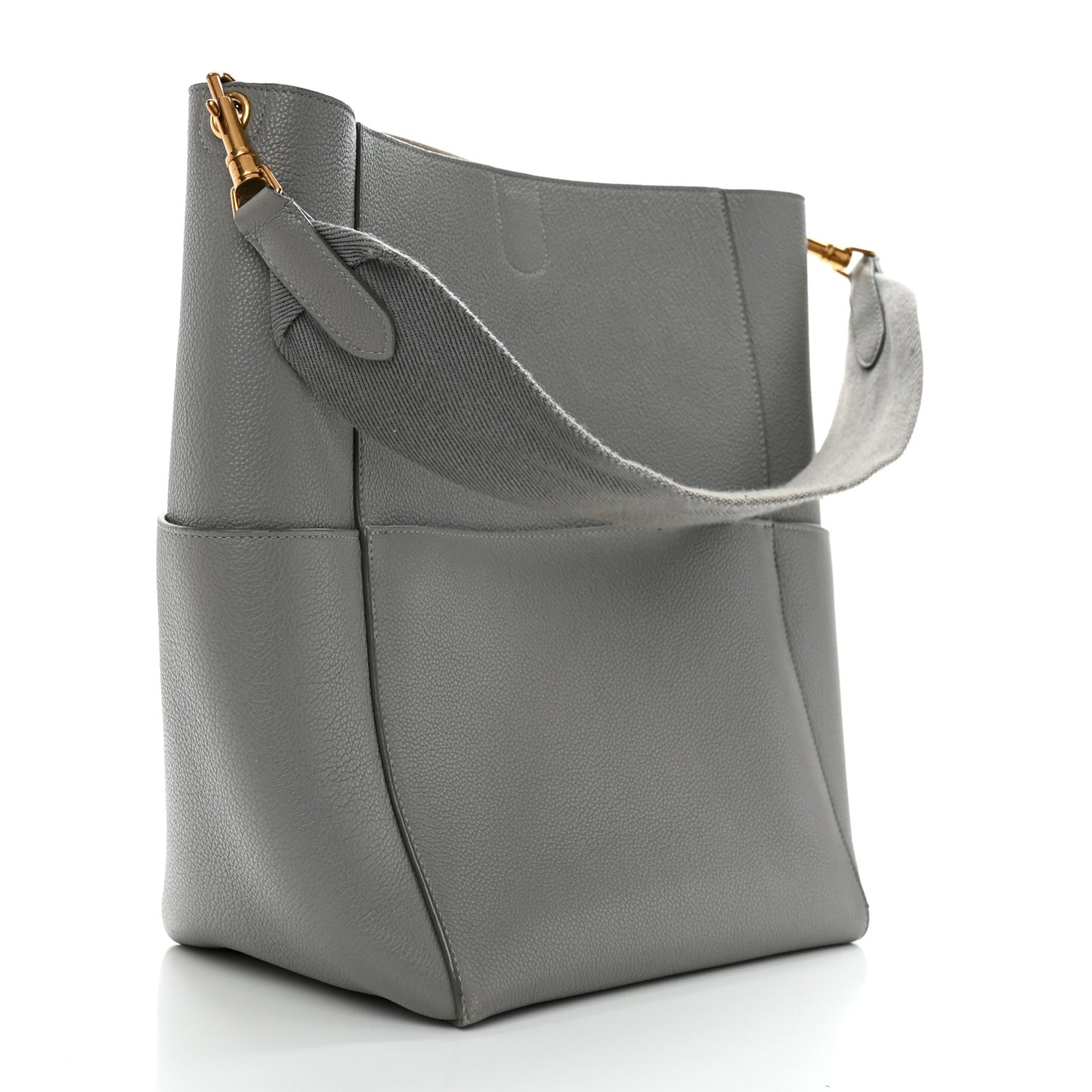 Soft Grained Calfskin Sangle Bucket Bag