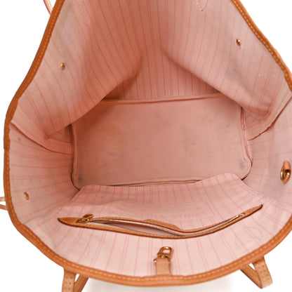 Louis Vuitton Damier Azur Neo Neverfull MM Rose Ballerine 5 of 10