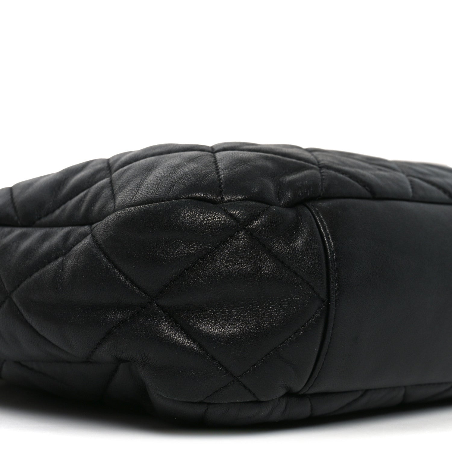 Chanel Lambskin Quilted Large CC Funky Town Hobo Black 8 of 10