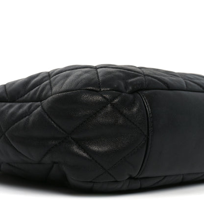 Chanel Lambskin Quilted Large CC Funky Town Hobo Black 8 of 10