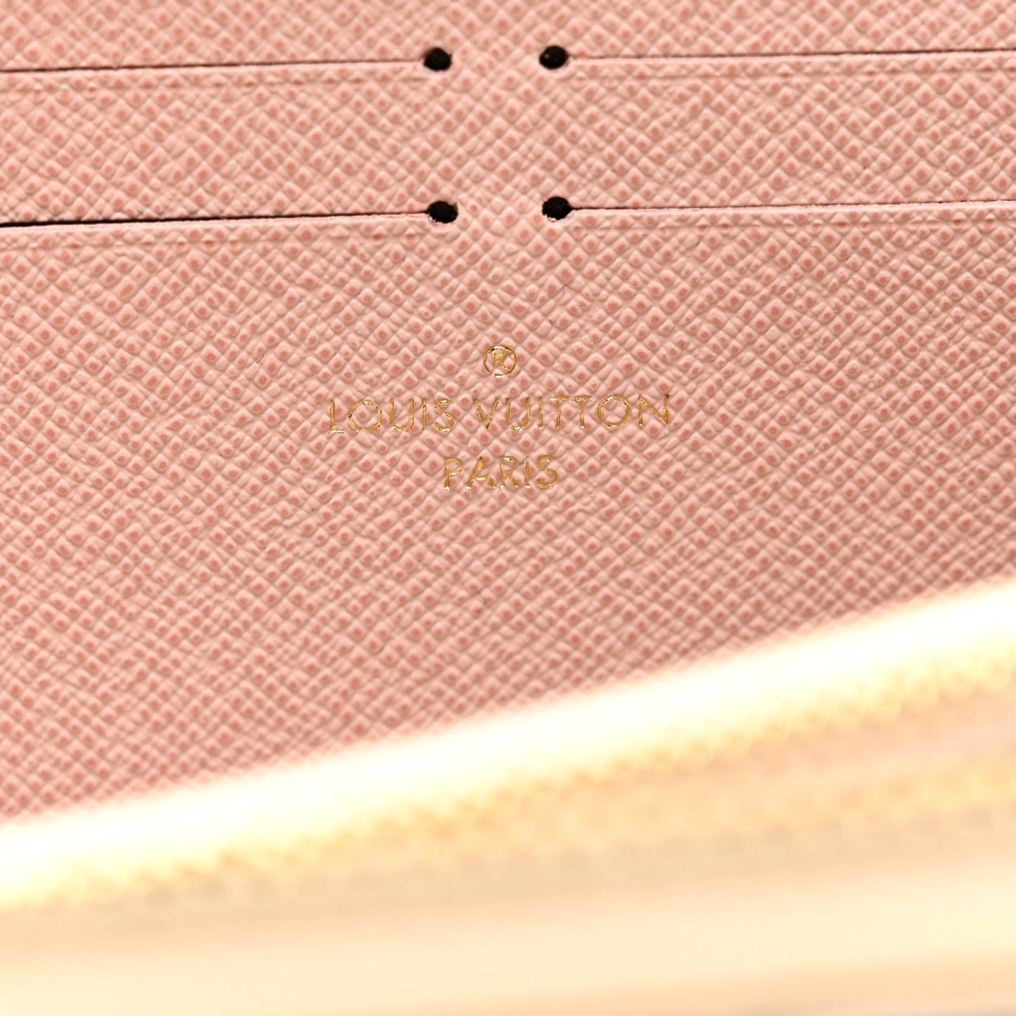 Damier Azur Clemence Wallet Rose Ballerine