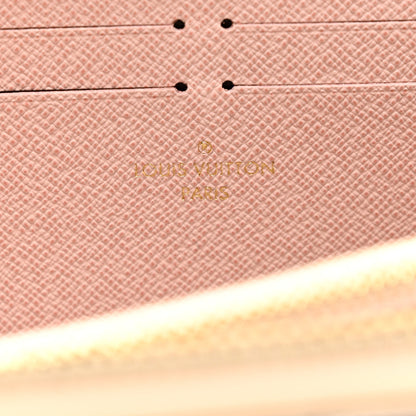 Louis Vuitton Damier Azur Clemence Wallet Rose Ballerine 6 of 7