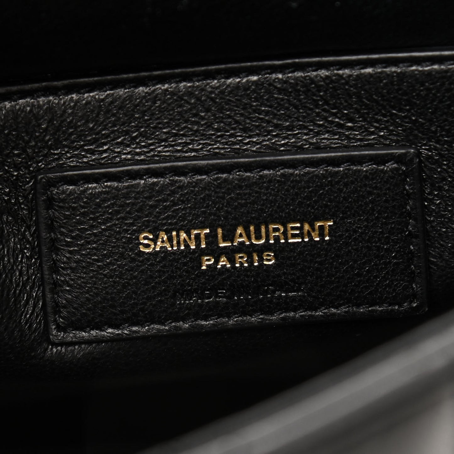 Lambskin Matelasse Monogram Medium Vicky Chain Bag Black