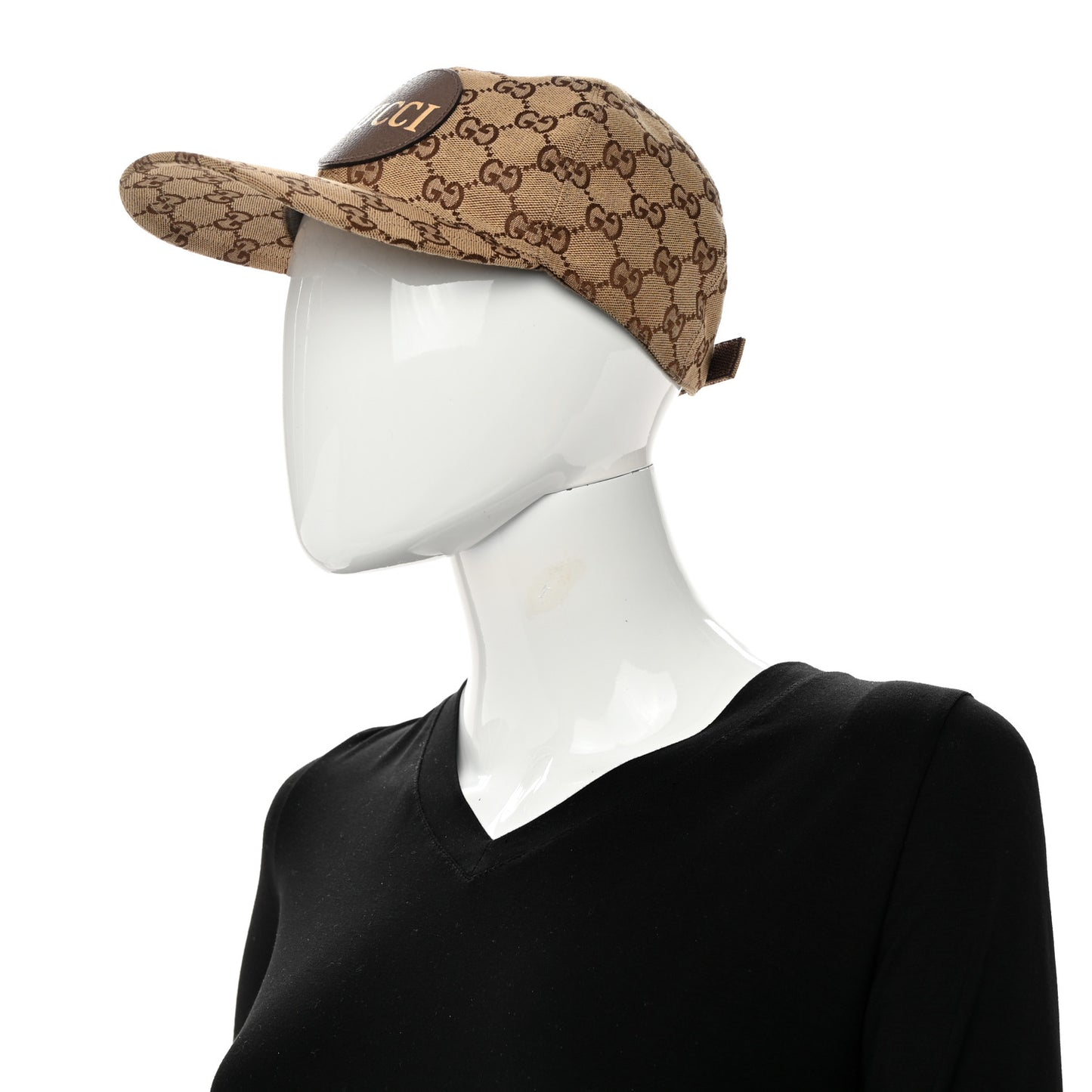 Monogram Textured Dollar Calfskin Zeno Baseball Hat M Beige