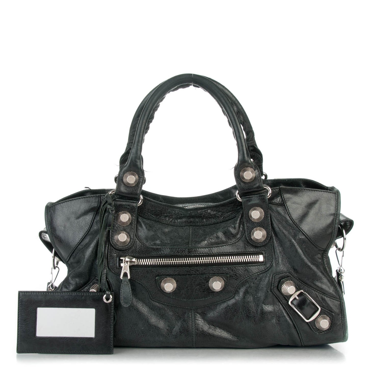 Agneau Giant 21 Silver Hardware Part Time Black