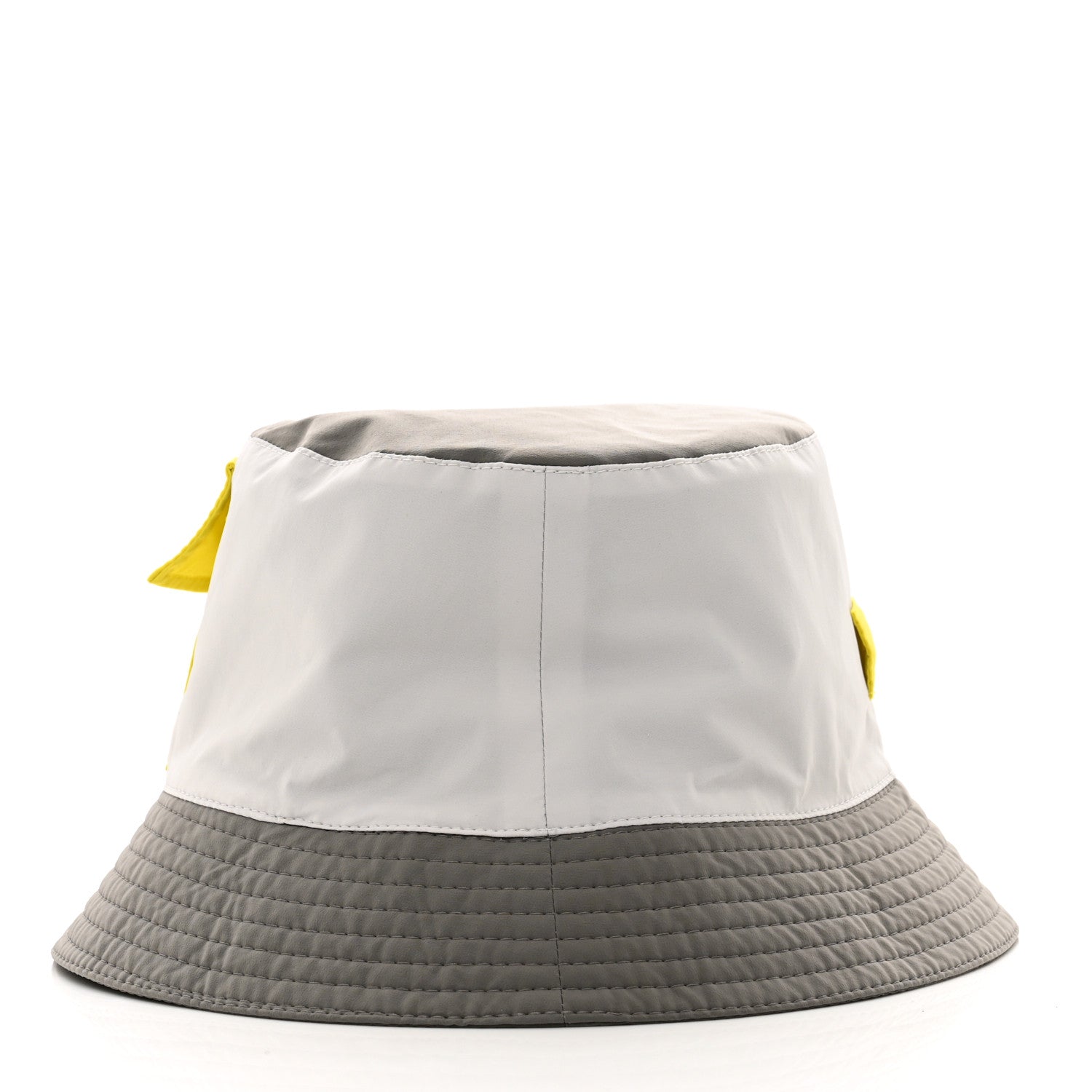 Hermes Technical Canvas Mens Ethan Bucket Hat 59 Vapeur Soufre Gravier 4 of 7