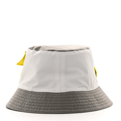 Hermes Technical Canvas Mens Ethan Bucket Hat 59 Vapeur Soufre Gravier 4 of 7