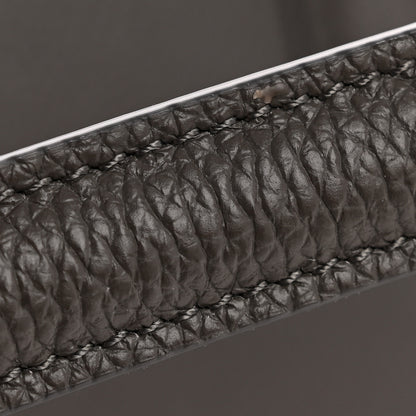 Celine Grained Calfskin Small 16 Top Handle Bag Medium Grey 15 of 16