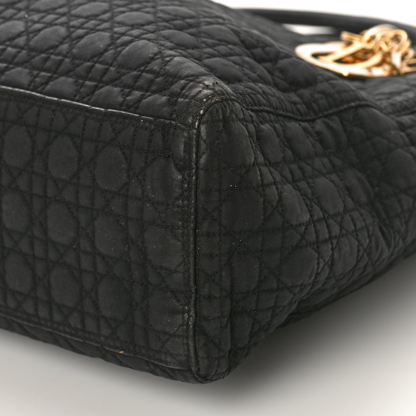 Nylon Cannage Large Lady Dior Black