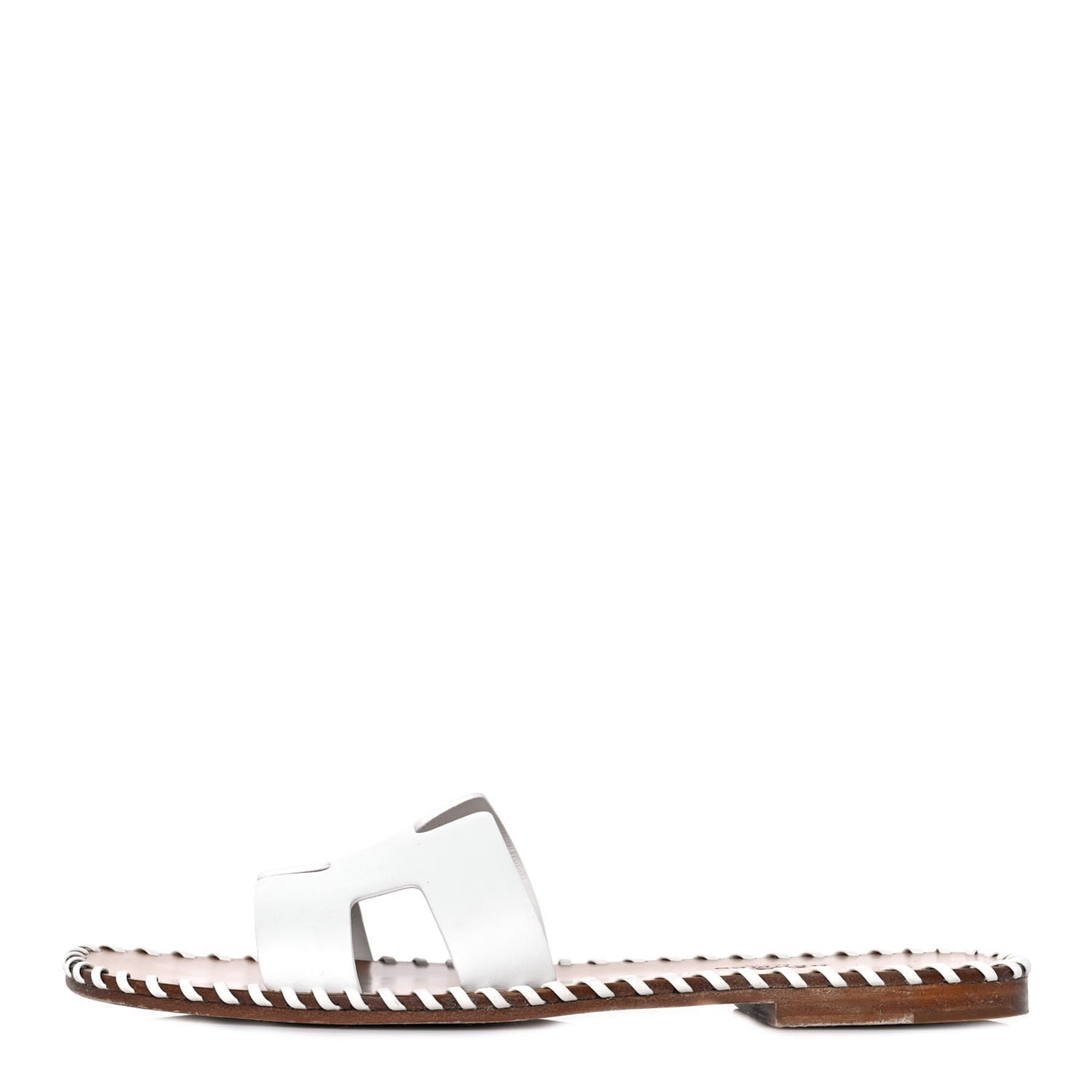 Calfskin Braided Oran Sandals 36 White
