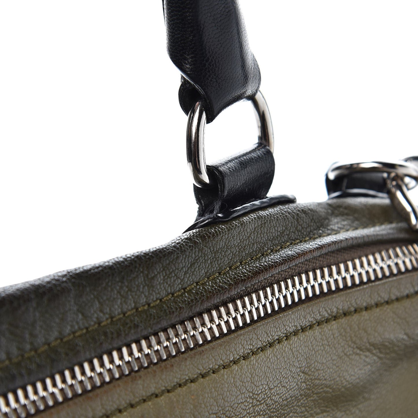 Sugar Goatskin Medium Tri-Color Pandora Khaki Black