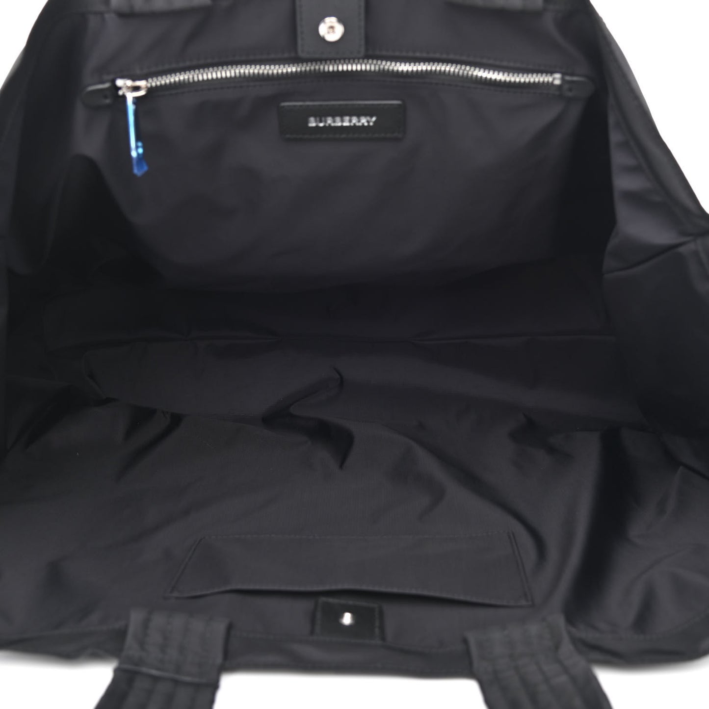 Nylon Logo Tote Bag Black