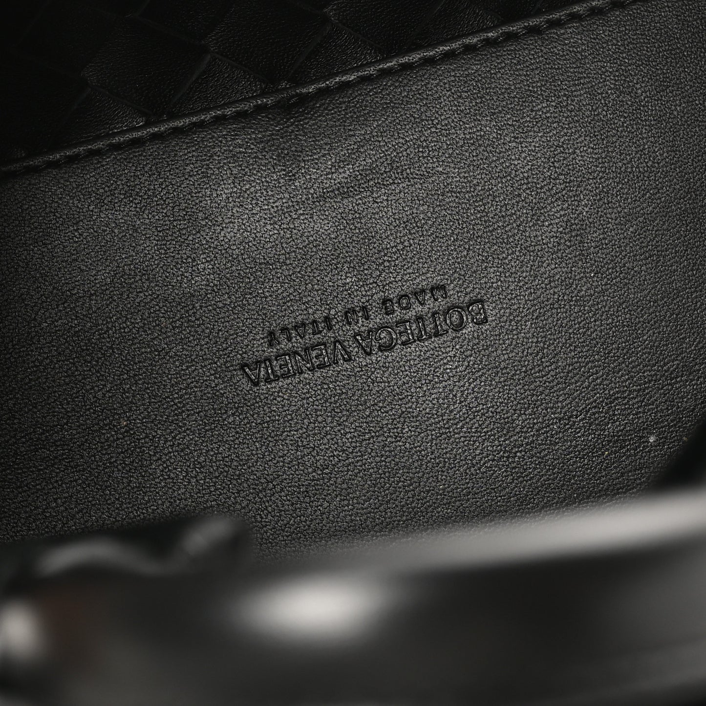 Nappa Intrecciato Small Andiamo Shoulder Bag Black