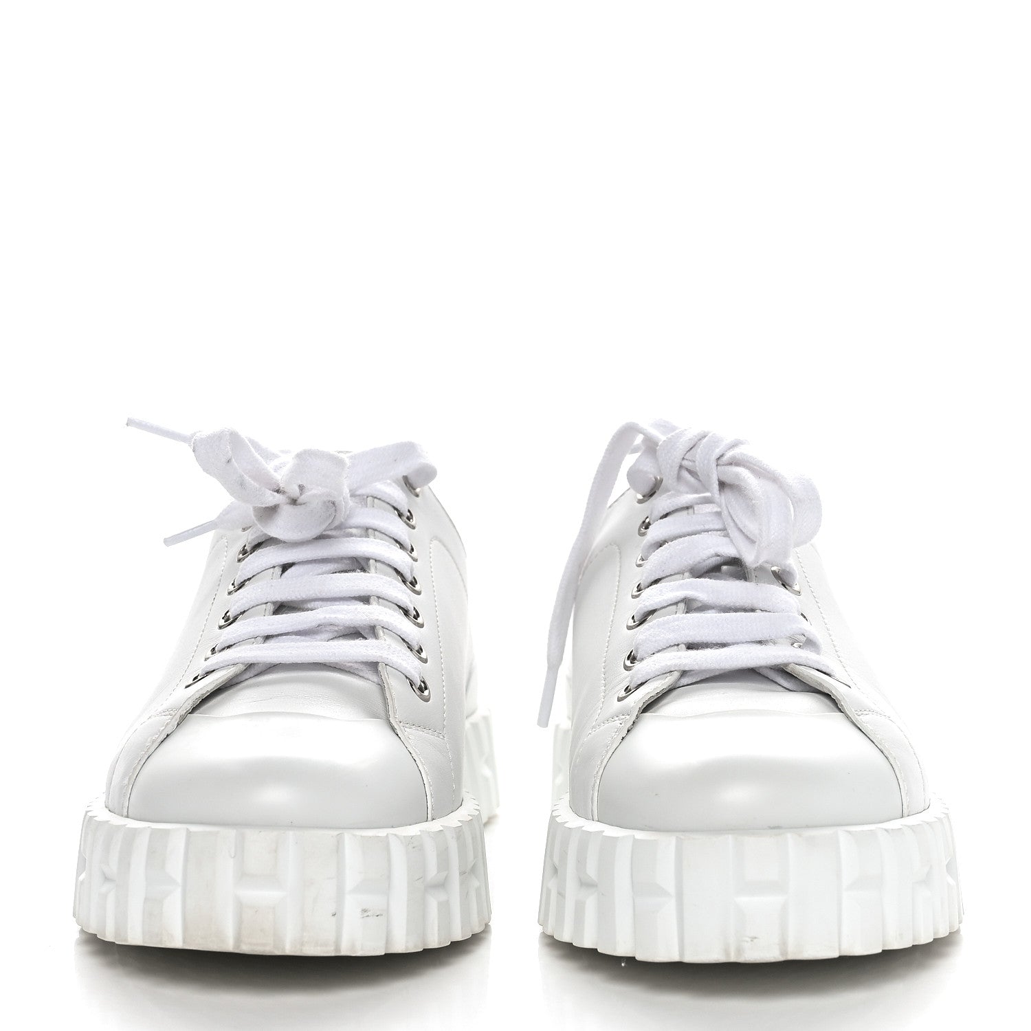 Hermes Calfskin Cross Sneakers 36 White 2 of 9