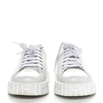 Hermes Calfskin Cross Sneakers 36 White 2 of 9