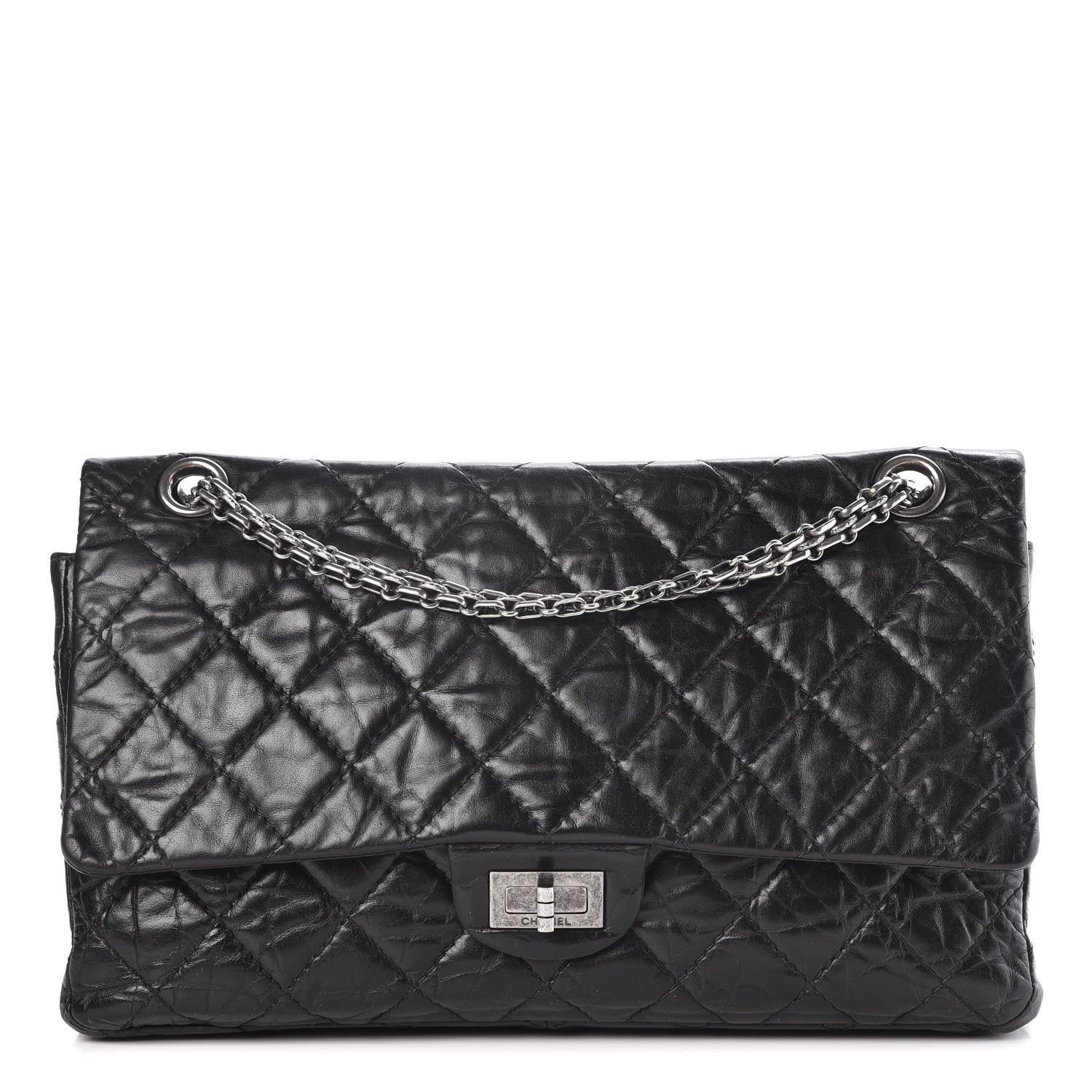Chanel Aged Calfskin Quilted 2.55 Reissue 226 Flap Black 1 of 10