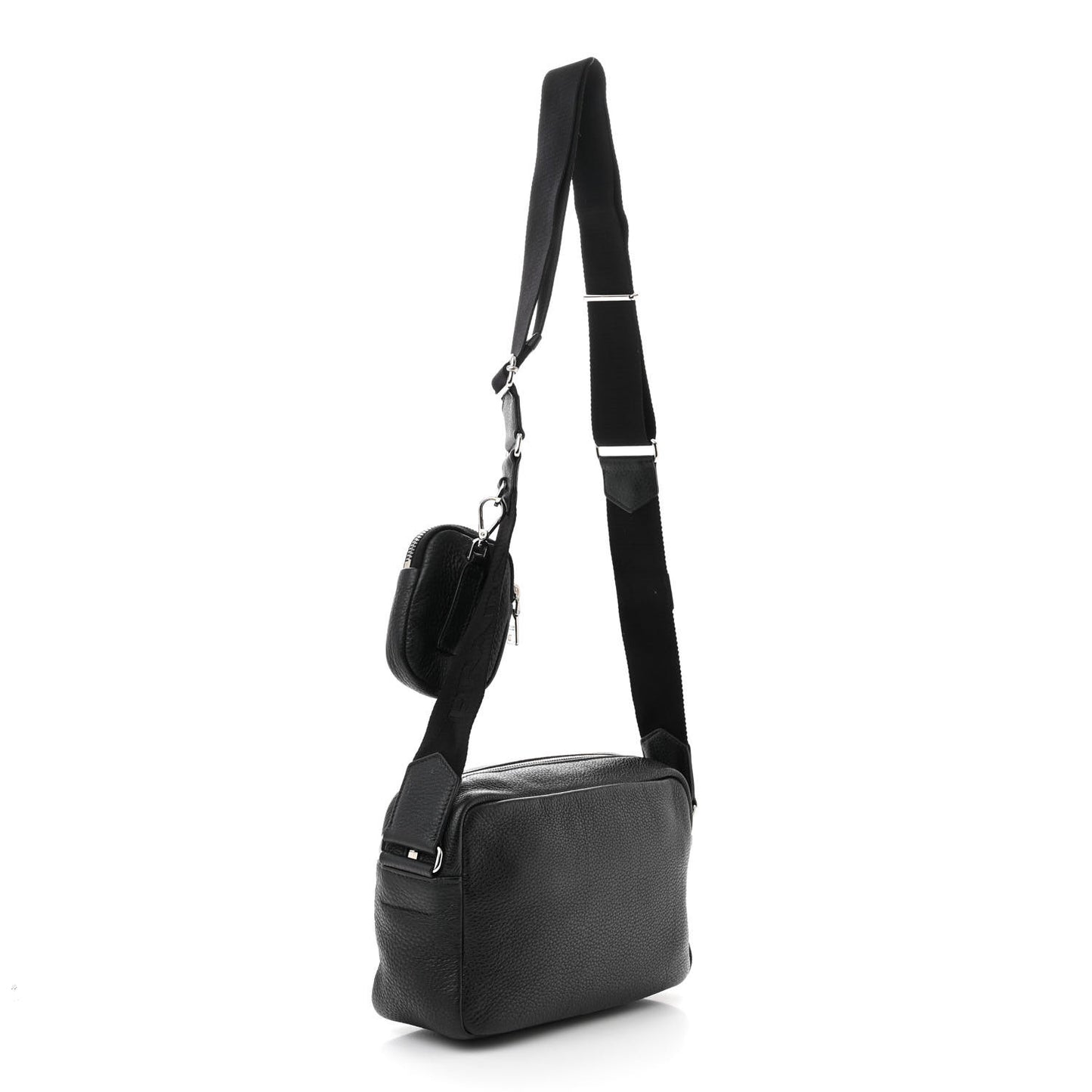 Vitello Daino Crossbody Black